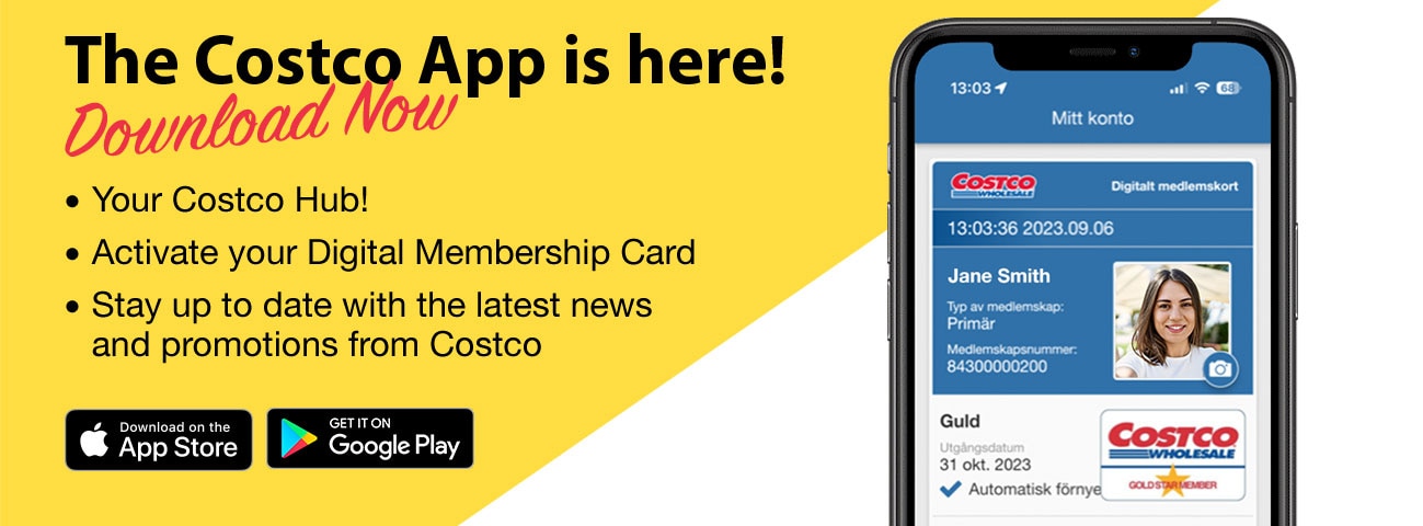 Costco appið er komið! Download Now