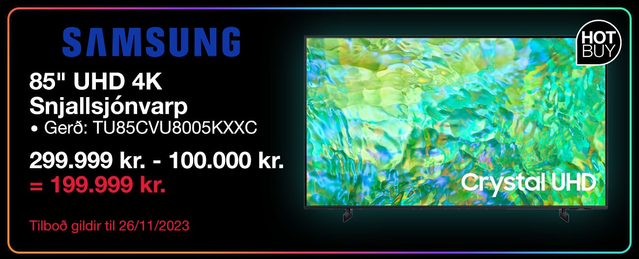 Samsung TU85CVU8005KXXC 8 inch UHD 4K snjallsjónvarp