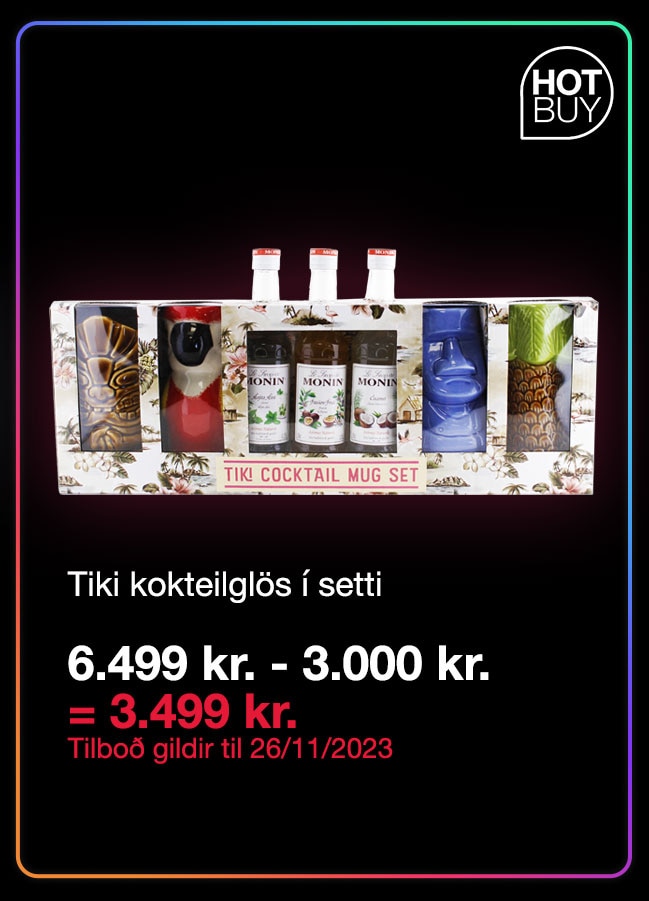 Tiki kokteilglös í setti