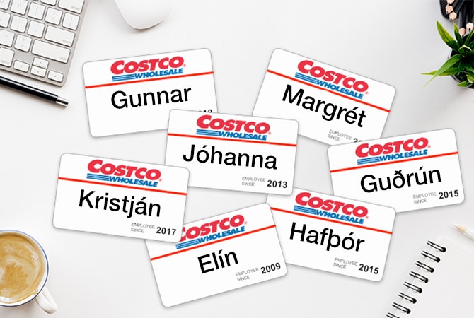 Costco Name Tag Template