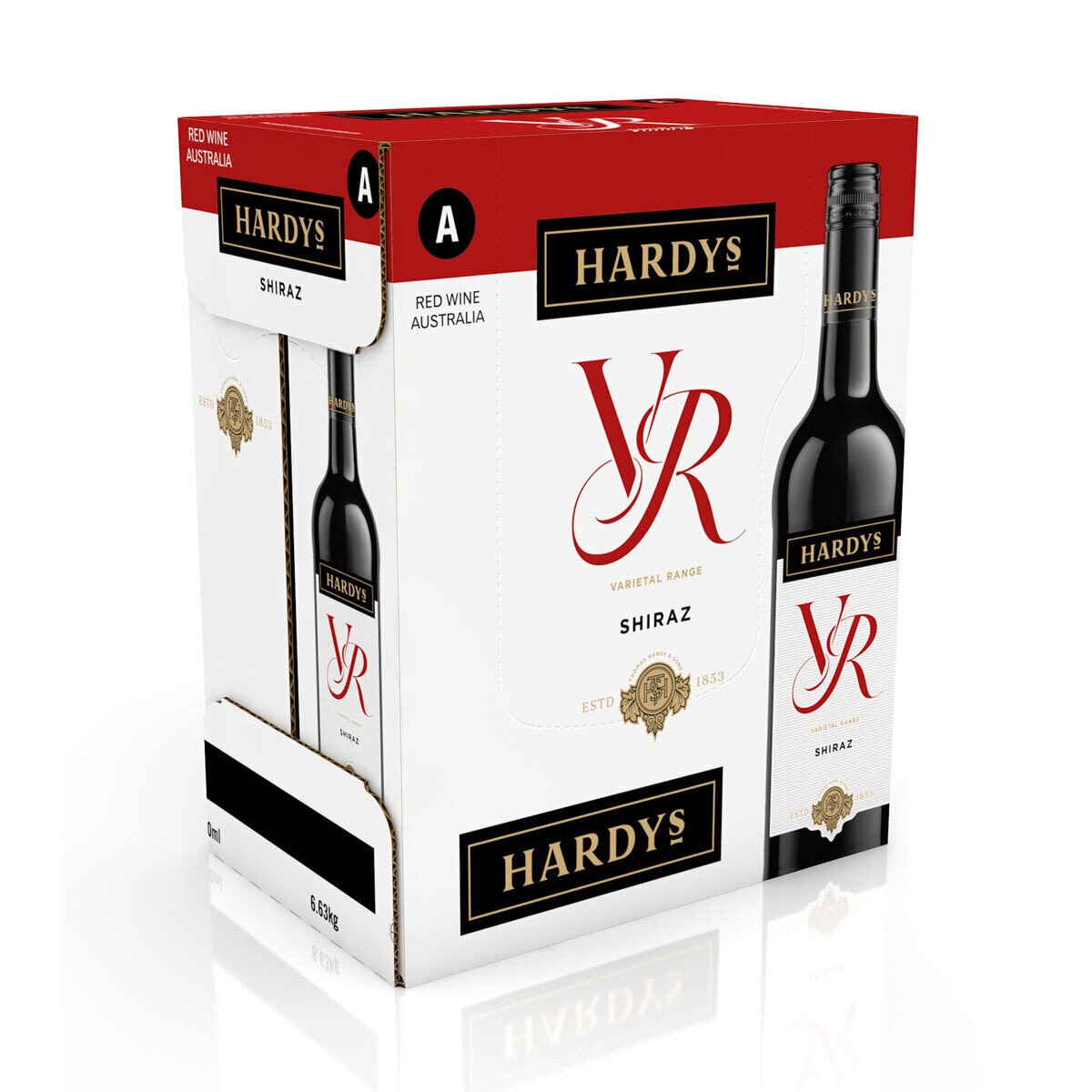 Hardys VR Shiraz, 6 x 75cl