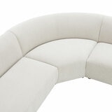 Dolen Beige Fabric 3 Piece Corner Sofa