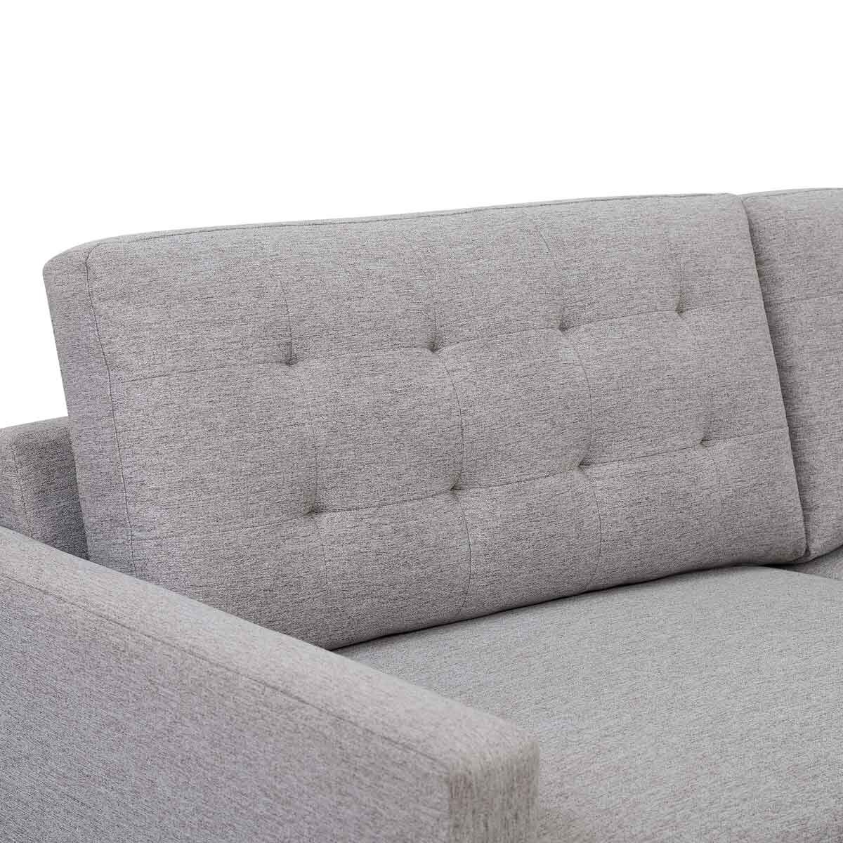 Lillian August Ella Grey Fabric Convertible Sofa Bed