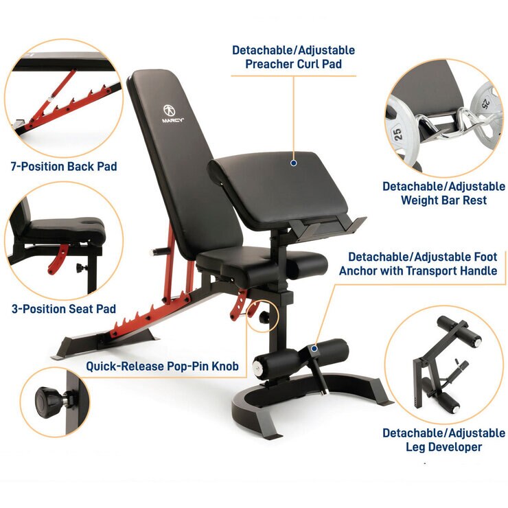 Marcy SM-7553 Pro Deluxe Smith Cage Home Gym System Marcy SM-7553 Pro Deluxe Smith Cage Home Gym System