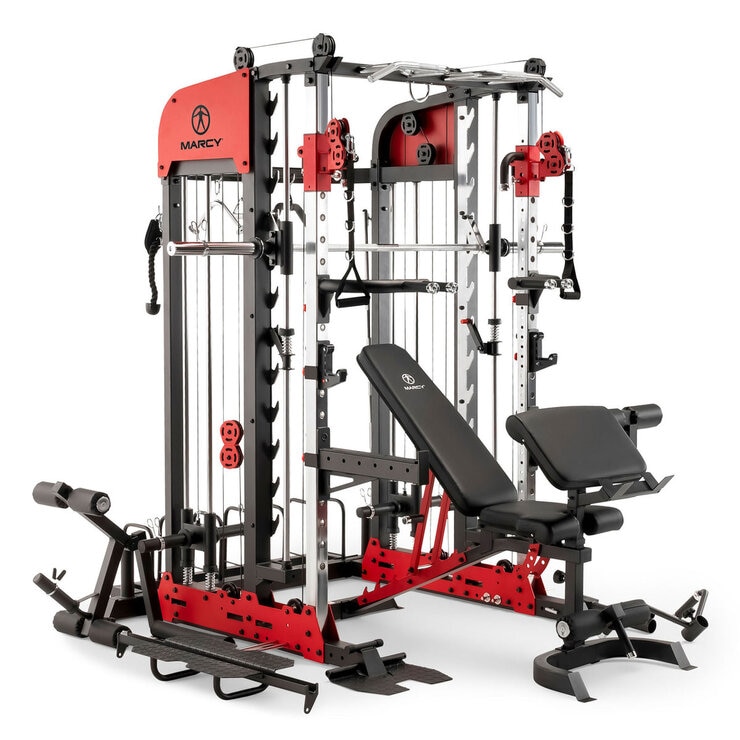 Marcy SM-7553 Pro Deluxe Smith Cage Home Gym System Marcy SM-7553 Pro Deluxe Smith Cage Home Gym System