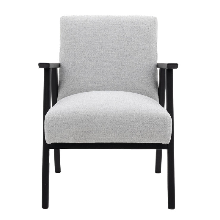 Gallery Neyland Mottled Stone Linen Armchair