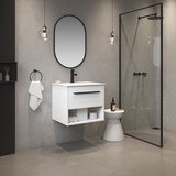 Ove Camila 600mm Wide Wall Mounted Vanity in Matte White
