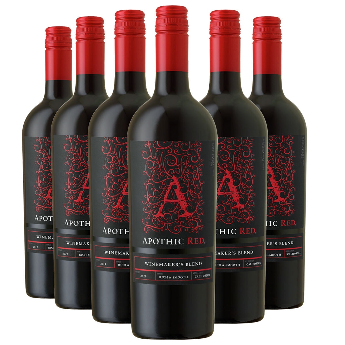 Apothic Red Wine 2019, 6 x 75cl Costco Iceland