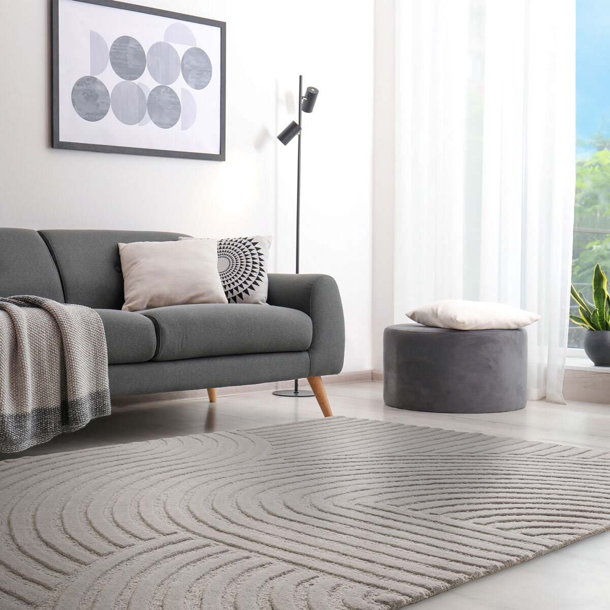 Hague Collection Silver Rug, 160 x 230 cm