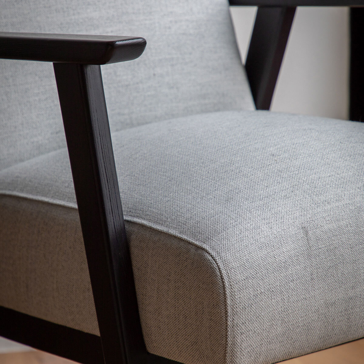 Gallery Neyland Mottled Stone Linen Armchair