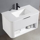 Ove Bella 900mm Wide Wall Mounted Vanity in Matte White