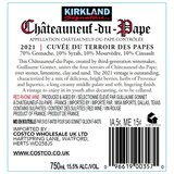 Kirkland Signature Chateauneuf Du Pape 2021, 75cl