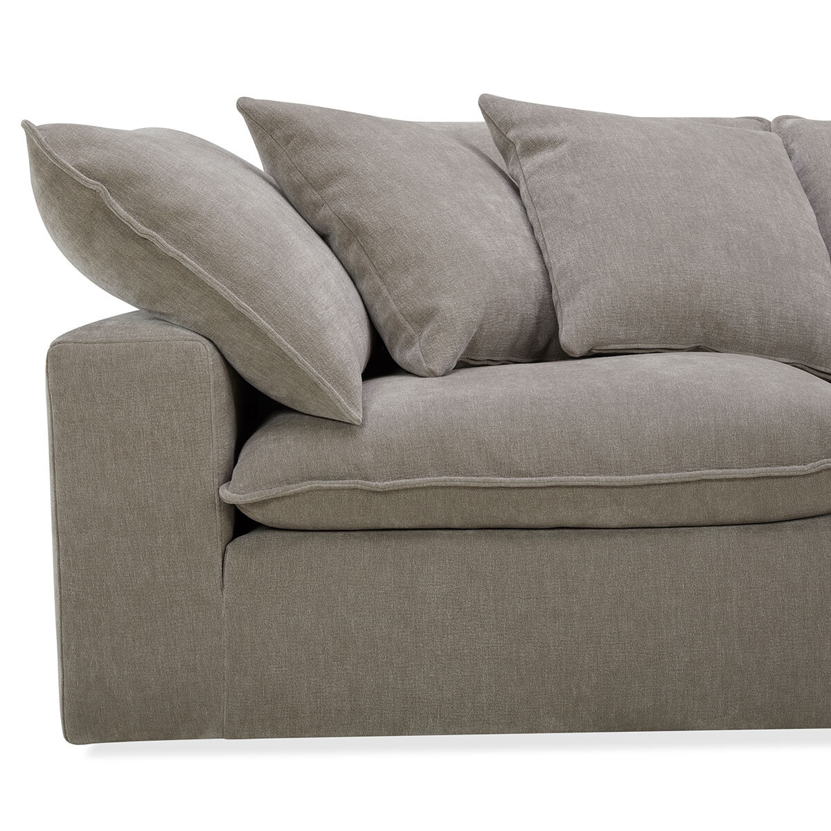 Aiden & Ivy Sereen Beige Fabric 6 Piece Modular Sofa
