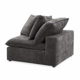Aiden & Ivy Sereen Dark Grey Fabric Corner Chair