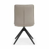 Indus Valley Skylar Ceramic Extending Dining Table + 6 Taupe Chairs, Seats 6-8