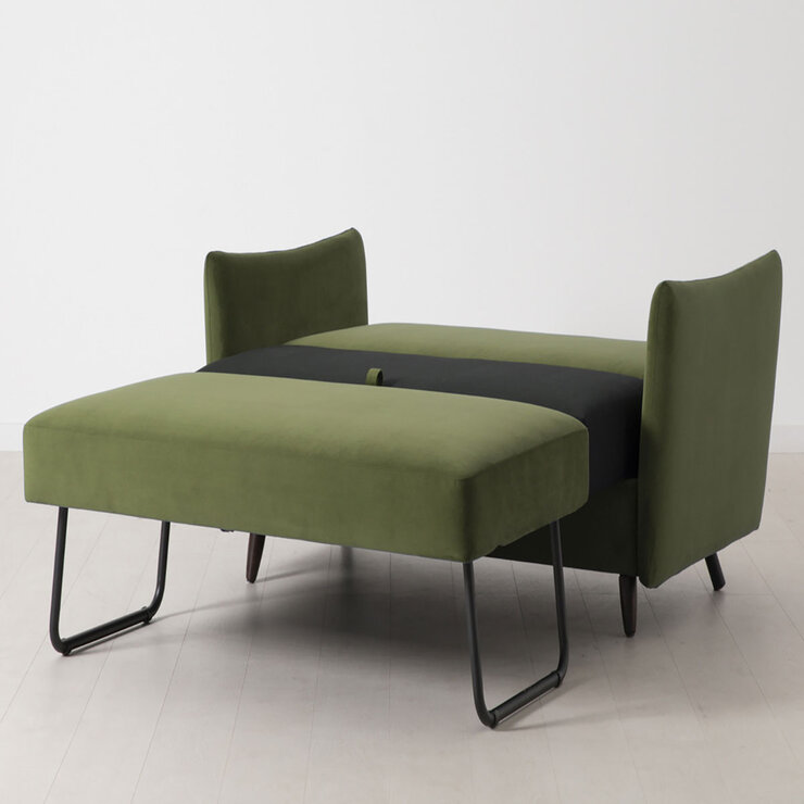 Swyft Model 08 Green Velvet Double Sofa Bed