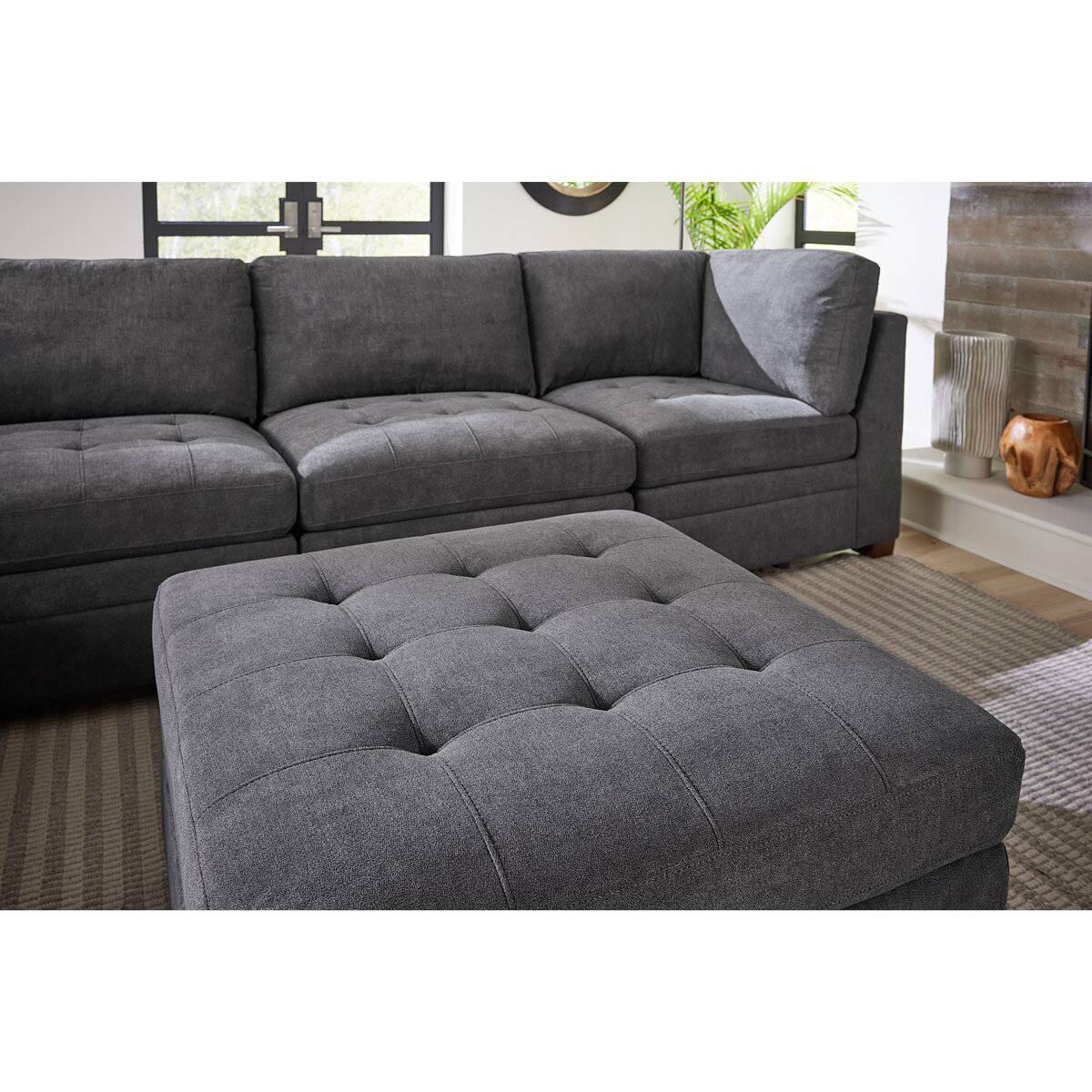 Grey corner sofa costco discount