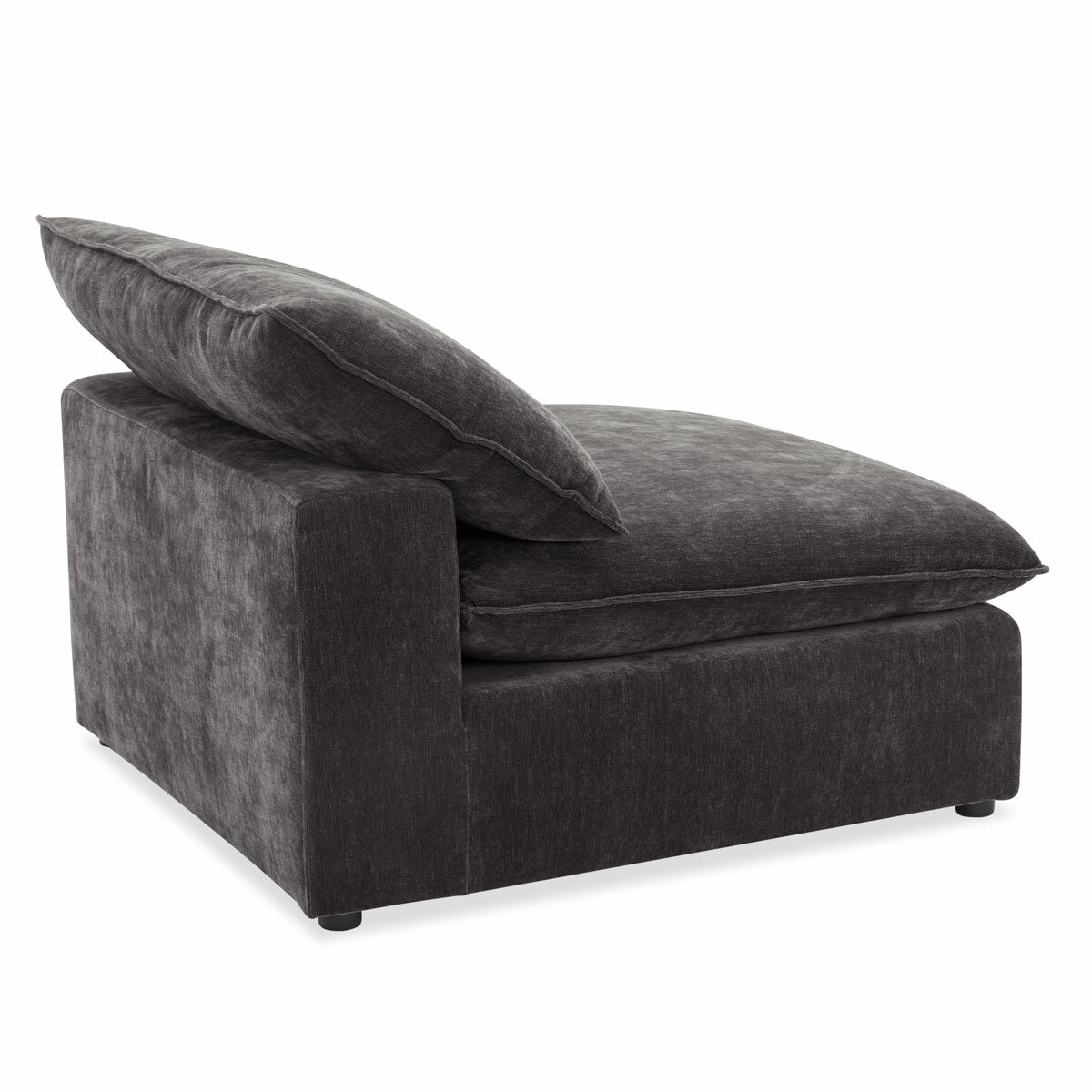 Aiden & Ivy Sereen Dark Grey Fabric Armless Chair