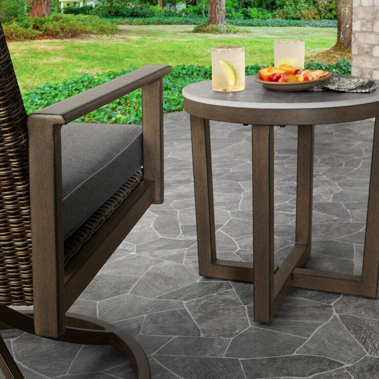 Agio McKinnon 3 Piece Woven Bistro Set + Cover Agio McKinnon 3 Piece Woven Bistro Set + Cover