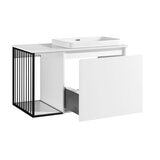 Ove Judy 1000mm Wide Wall Mounted Vanity in Matte White