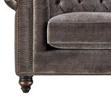 Allington Grey Fabric Chesterfield Armchair