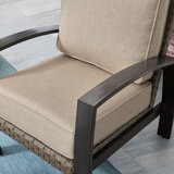 Agio Harper 4 Piece Woven Deep Seating Patio Set + Cover
