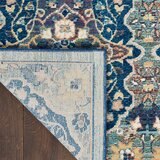 Ankara Global Collection Blue Patterned Rug, 160 x 229 cm