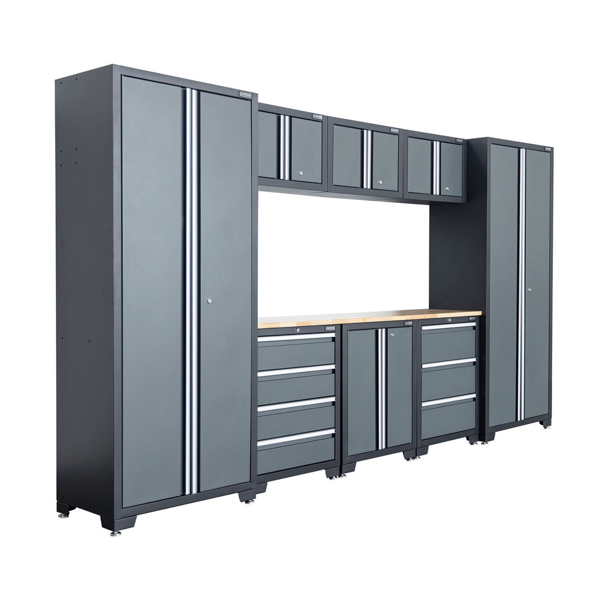 Hilka 24 Gauge Steel 9 Piece Cabinet Set