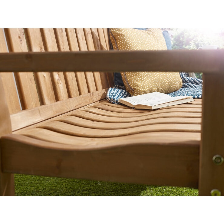 Anchor Fast 3 Seater Pine Wood Bench Anchor Fast 3 Seater Pine Wood Bench