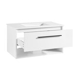 Ove Camila 900mm Wide Wall Mounted Vanity in Matte White