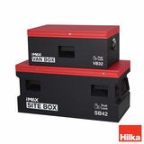 Hilka 32" (81cm) Van / 42" (107cm) Heavy Duty Steel Site Storage Box Bundle Hilka 32" (81cm) Van / 42" (107cm) Heavy Duty Steel Site Storage Box Bundle