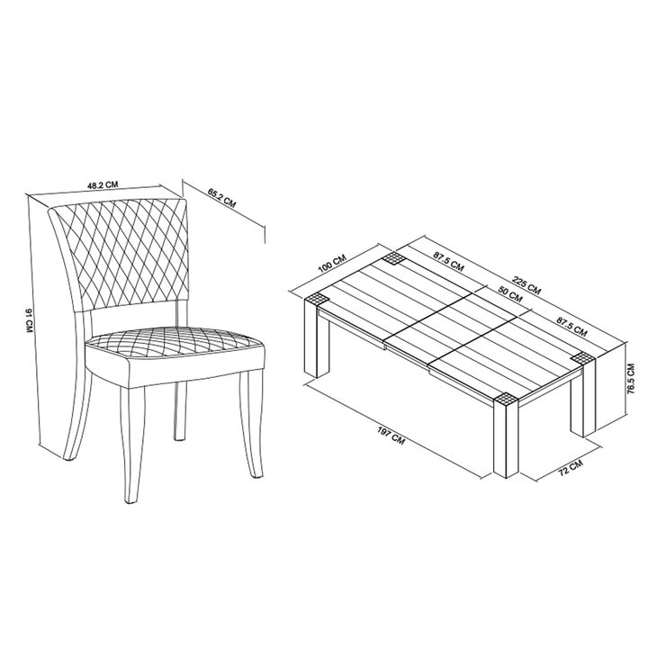 Bentley Designs Sierra Extending Dining Table + 6 Chairs, Seats 6-8 Bentley Designs Sierra Extending Dining Table + 6 Chairs, Seats 6-8