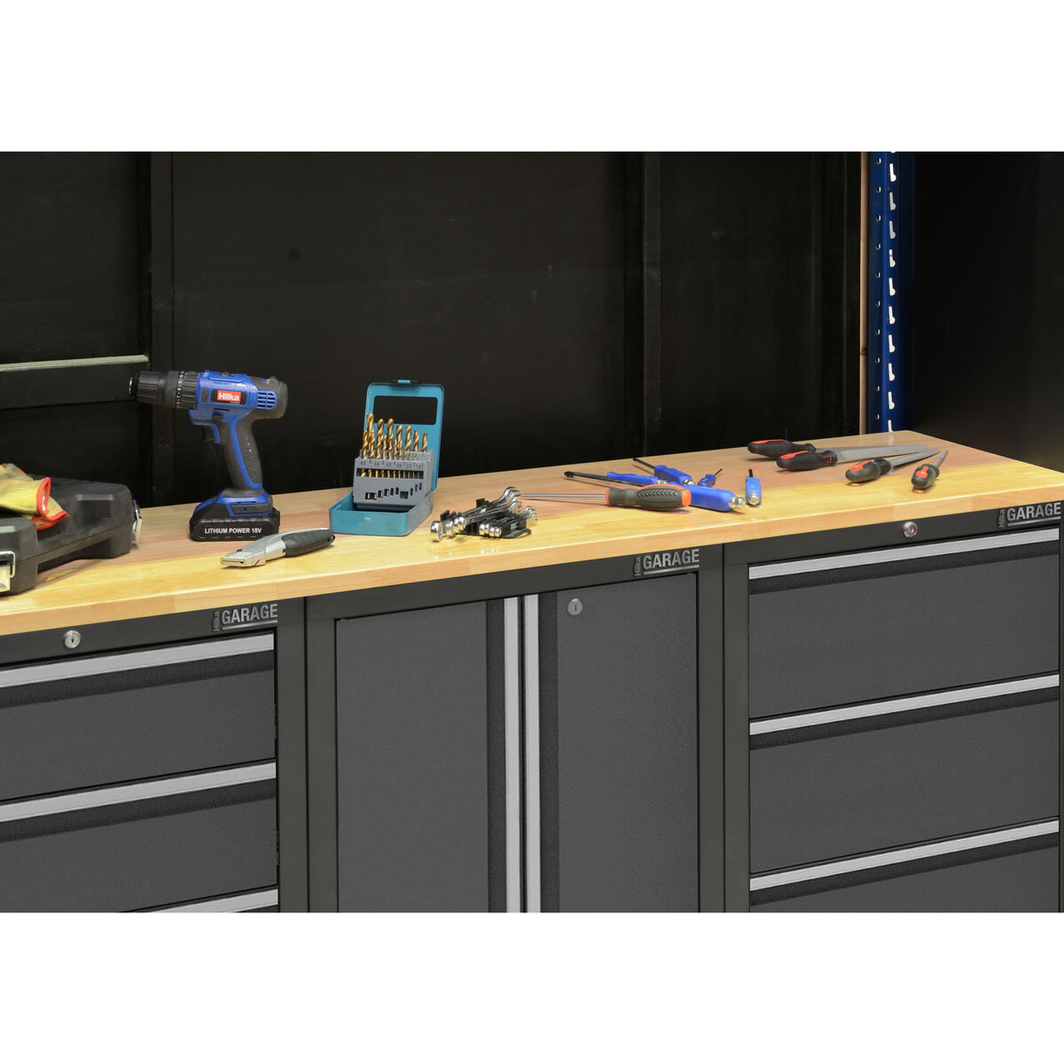 Hilka 24 Gauge Steel 9 Piece Cabinet Set