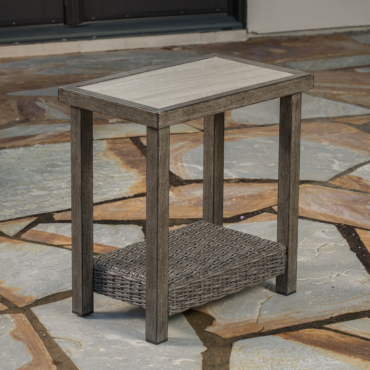 SunVilla Simone 3 Piece Woven Bistro Set + Cover