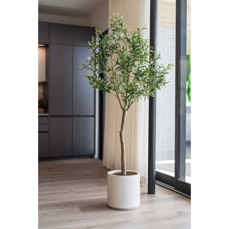 Artificial 6.5ft Olive Tree in Planter Artificial 6.5ft Olive Tree in Planter