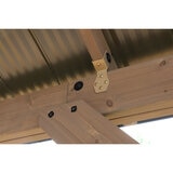 Yardistry 14ft x 12ft (4.3 x 3.7m) Wooden Pavilion with Aluminium Roof