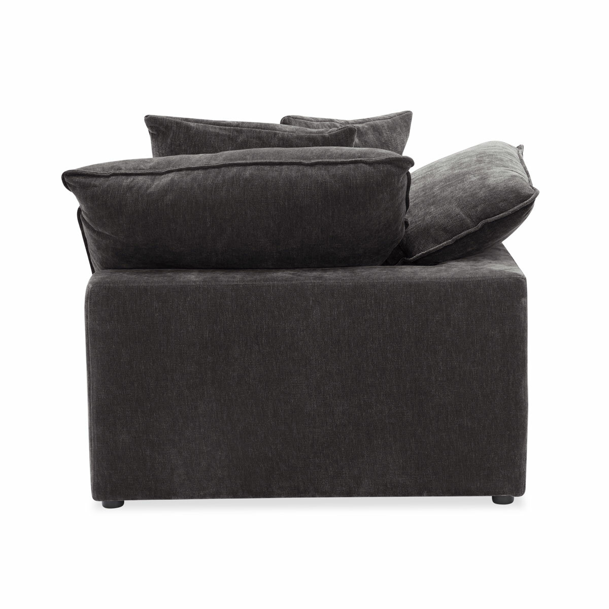 Aiden & Ivy Sereen Dark Grey Fabric Corner Chair