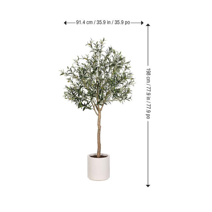 Artificial 6.5ft Olive Tree in Planter Artificial 6.5ft Olive Tree in Planter