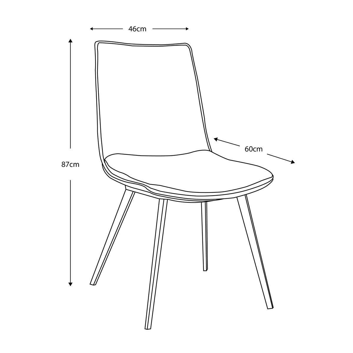 Gallery Hinks Brown Faux Leather Dining Chair, 2 Pack