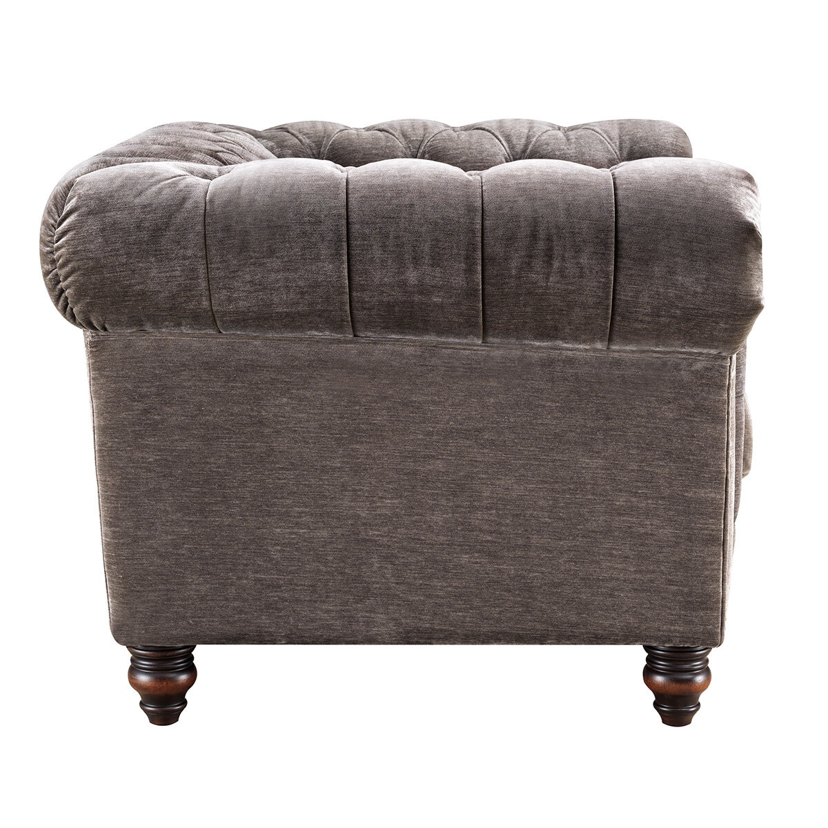 Allington Grey Fabric Chesterfield Armchair