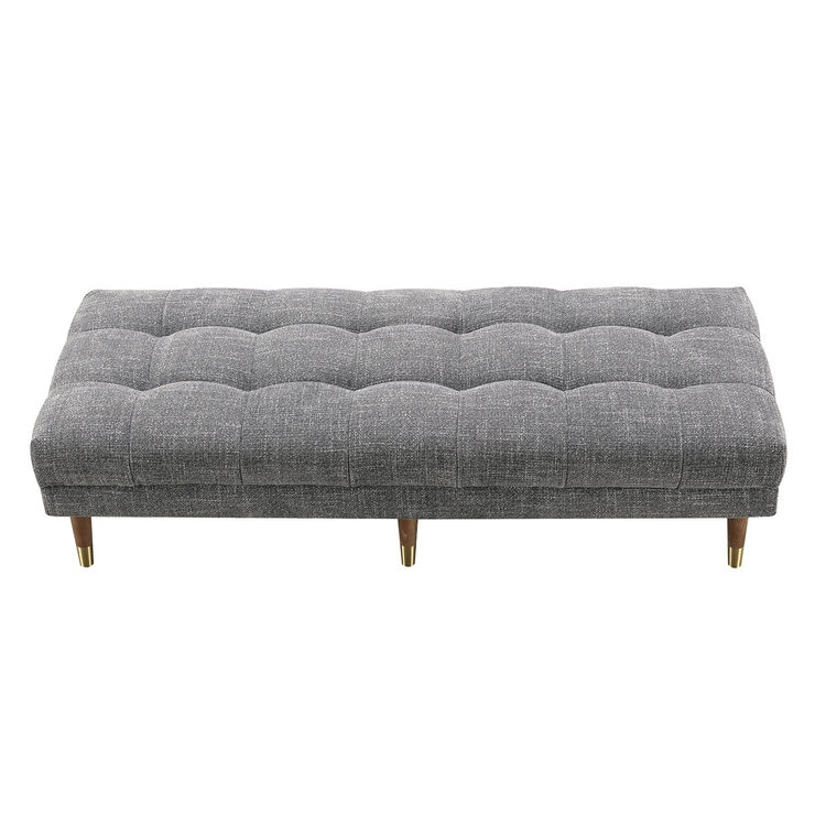 Isla Grey Fabric Ottoman Isla Grey Fabric Ottoman
