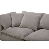Aiden & Ivy Sereen Beige Fabric 6 Piece Modular Sofa