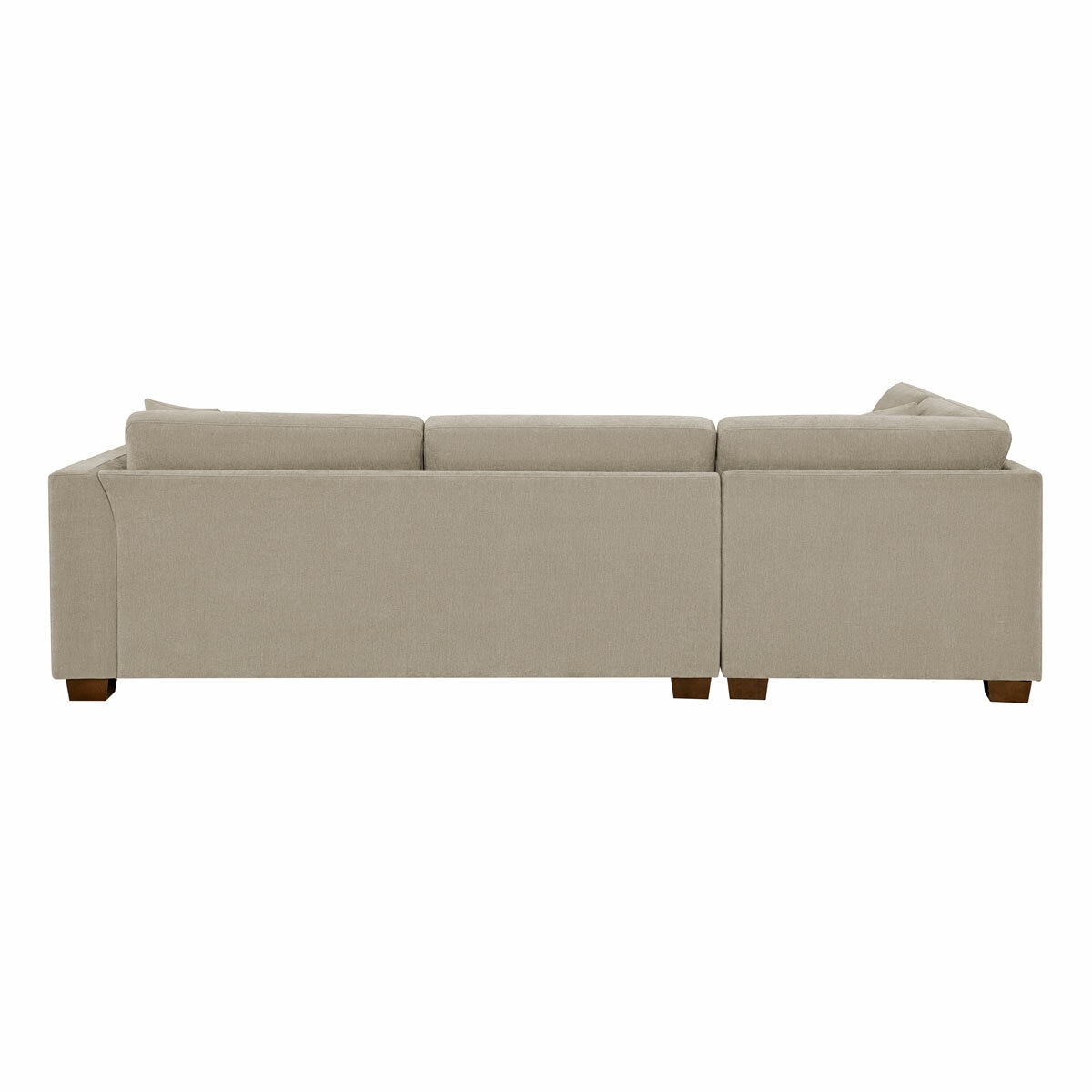 Thomasville Walsen Grey Fabric Corner Sofa with Storage Ottoman, Left Hand Facing
