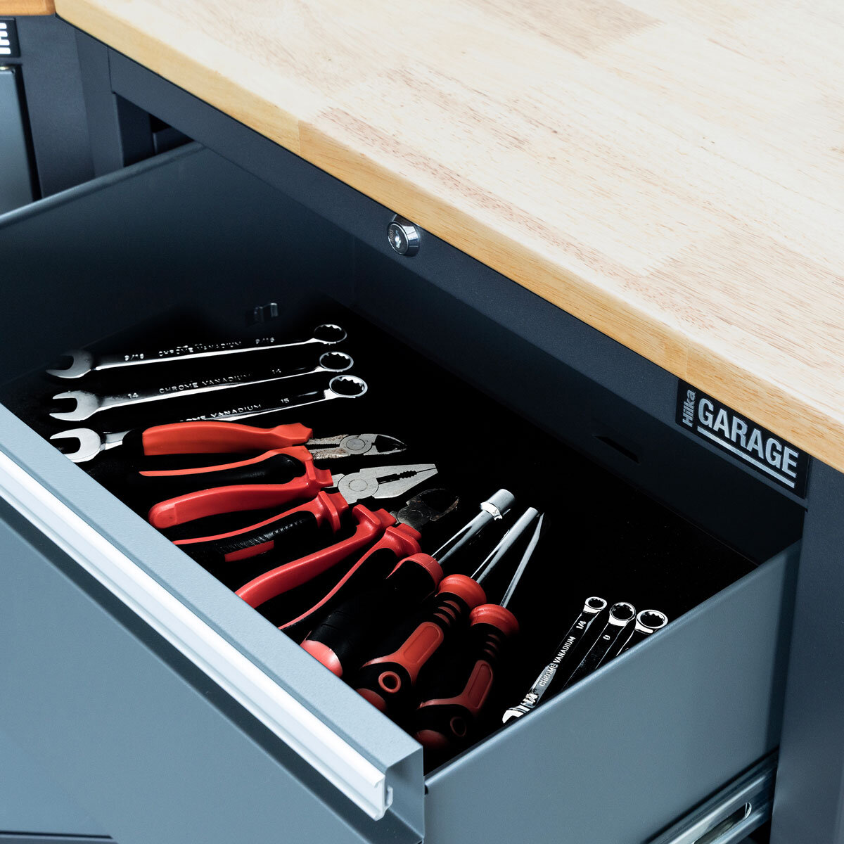 Hilka Garage Bundle 14 Piece Corner & Cabinet Storage Set Hilka Garage Bundle 14 Piece Corner & Cabinet Storage Set