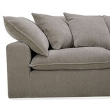 Aiden & Ivy Sereen Beige Fabric 6 Piece Modular Sofa
