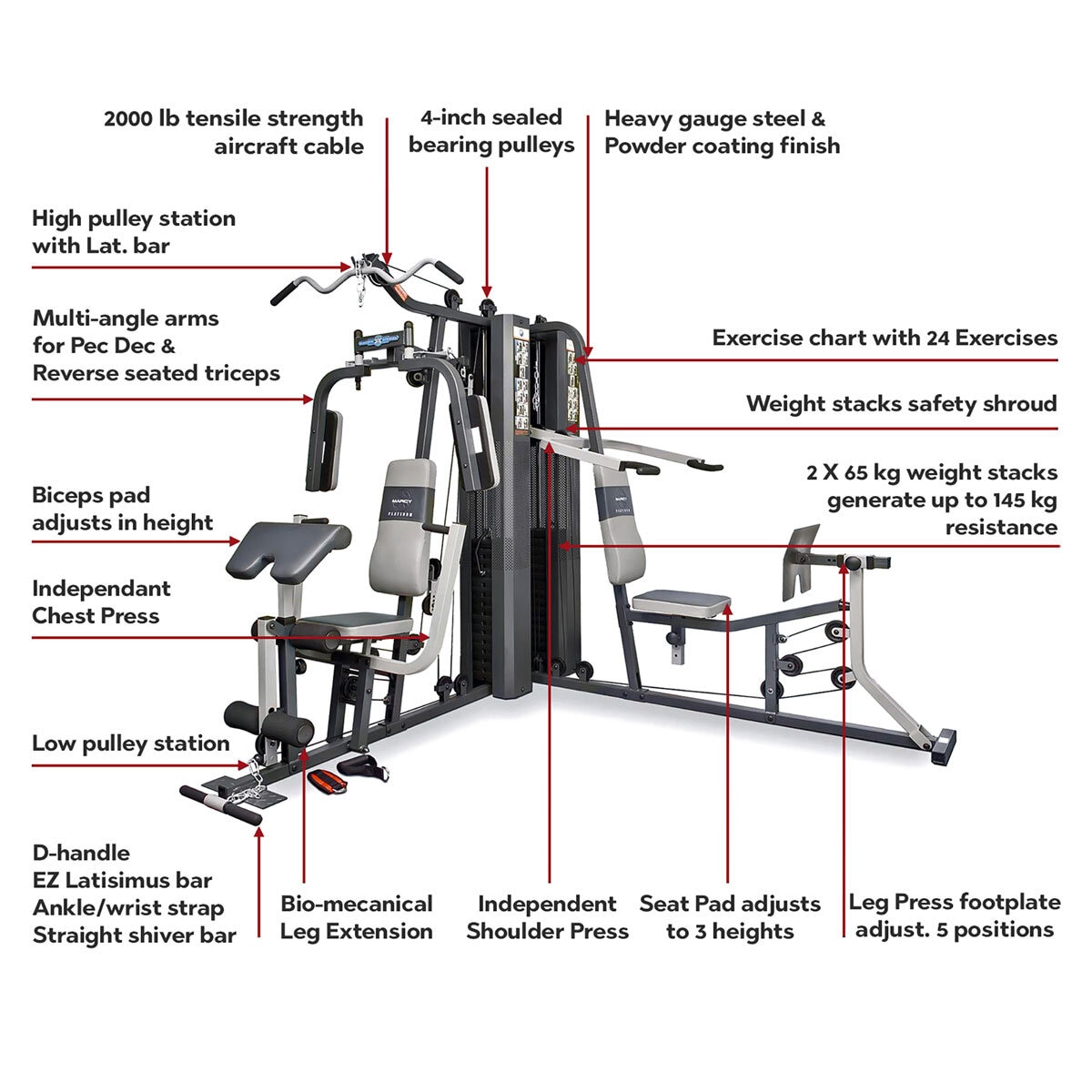 Marcy GS99 Dual Stack Home Multi Gym