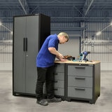 Hilka 24 Professional Gauge Steel 4 Piece Modular Cabinet Set