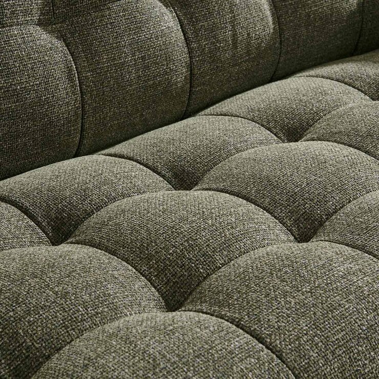 Isla Green Fabric Large 3 Seater Sofa
