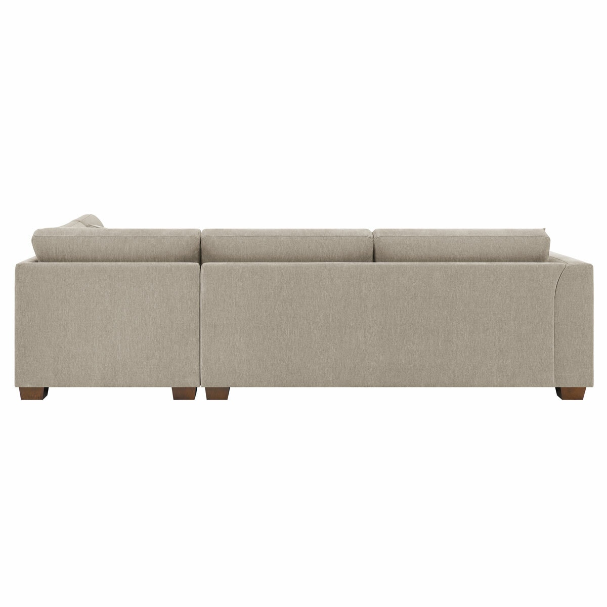 Thomasville Walsen Grey Fabric Corner Sofa with Storage Ottoman, Right Hand Facing