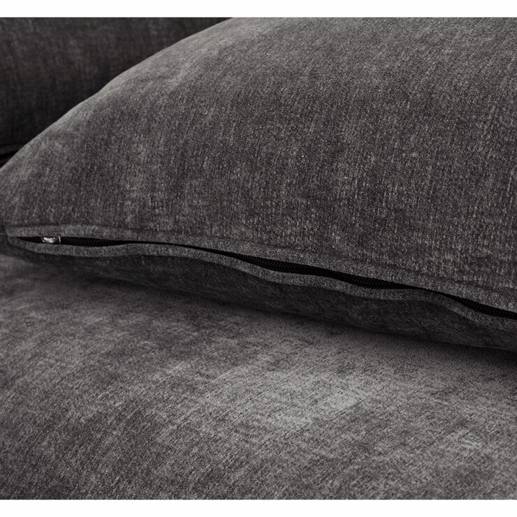 Aiden & Ivy Sereen Dark Grey Fabric Corner Chair